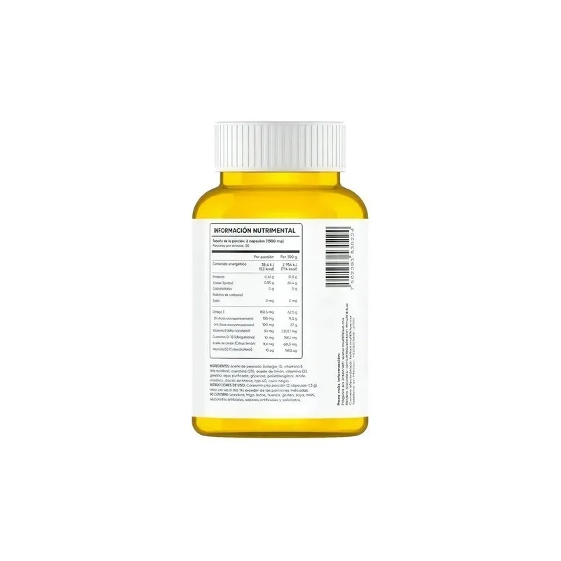Multiblue Omega 3 Con Vitaminas 60 Cápsulas Epa Dha D3