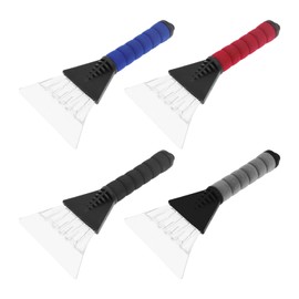Pack of 4 plastic ice scrapers, ice scrapers suitable for various scenarios such as various freezers and windscreens of cars, ice scraper for defrosting freezers
