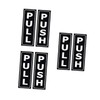 Operitacx Push Pull Door Sign Stickers 6 Tile Glass Metal