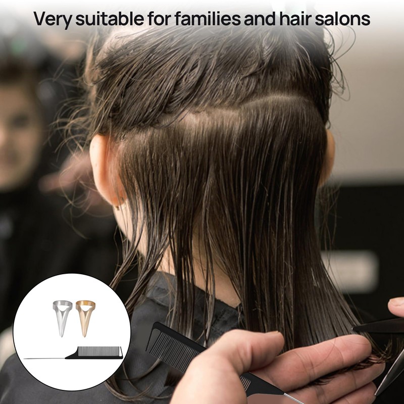 9PCS Hair Parting Ring Simple and Convenient Stitch Braid Finger