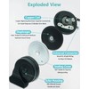 NEOGET Horns 12V Universal Loud Compact Thin Car Horn Kit
