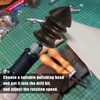 2pcs Leather Burnisher Bits for Rotary Tools, 2 Styles Leather
