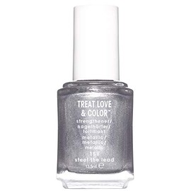 Essie Pflegender Nagellack Nr. 158 steel the lead, Regeneration & Glanz, Silber, 13,5 ml