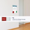 Logistic Sign System Tenuis Door Sign for Office (150/150 mm)