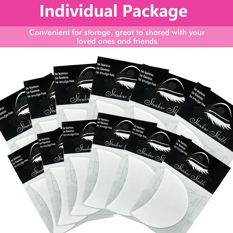 TailaiMei 120 Pcs Eyeshadow Shields, Eyeshadow Stencil for Prevent Makeup