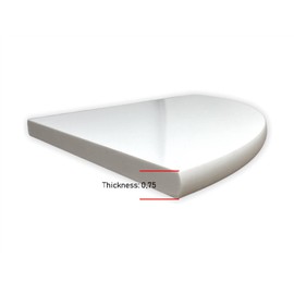 Tenedos Premium Quality Pure White Engineered Marble Bathroom Shower Corner Shelf Polished 9x9 inch - Maintenance Free, Stain Resistant (2)
