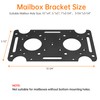 Mailbox Mounting Bracket, Plate for Post Mount Mailboxes, Compatible with