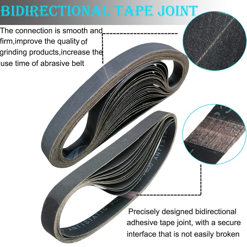 24 PCS 1 x 18 Inch Silicon Carbide Sanding Belts
