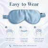100% Mulberry Silk Sleep Mask – Soft Breathable Wide-Coverage Eye