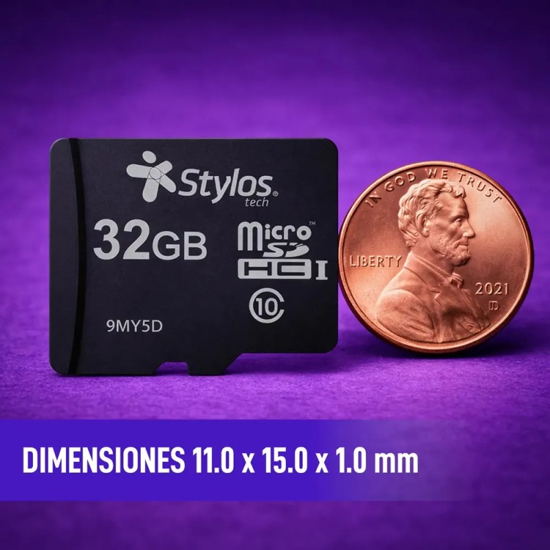 Memoria Micro SD 32GB Clase 10 Sin Adaptador Stylos Tech