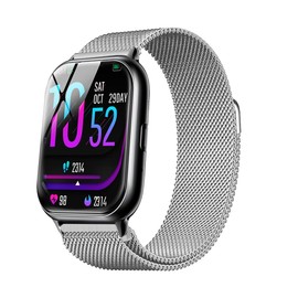 [SHANCHI] [Magnetic] Koolep (2025) R8 Replacement Band for 1.85 inch (22 mm) Magnetic Milanese Band, Comfortable Breathability, Stainless Steel, Precision Mesh Knitting, Nano Penetration Plating