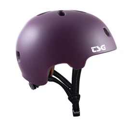 TSG Meta Skate & Bike Helmet w/Dial Fit System | for Cycling, BMX, Skateboarding, Rollerblading, Roller Derby, E-Boarding, E-Skating, Longboarding, Satin Eggplant, L/XL