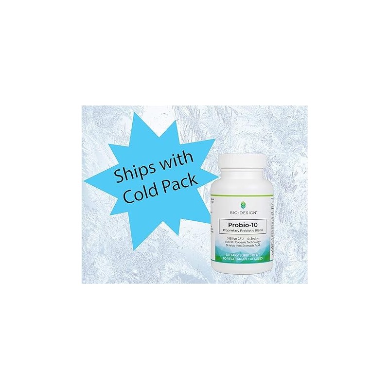 Bio-Design Probio10 - Daily Probiotic & Prebiotic Supplement - 10