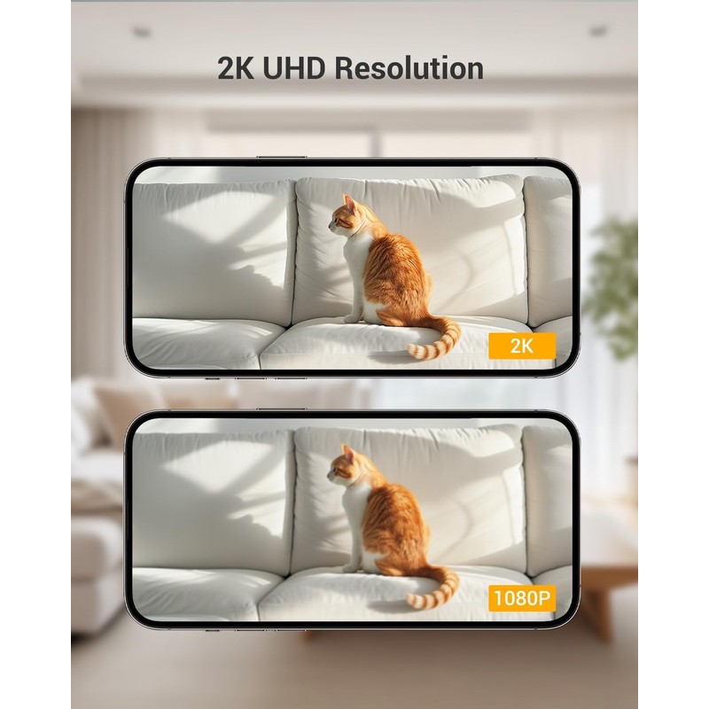 BoyKeep Indoor Camera - 2K Pet Camera, 5G/2.4GHz WiFi Cam