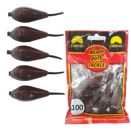 PRO FILSTAR Inline Base Lead Long Cast 5 x 100 g - Lead Fishing - Fishing Lead Set - Ground Fishing - Pear Lead Fishing - Lead Weight - Fishing Weights - Lead Weights - Drop Lead - Carp Lead