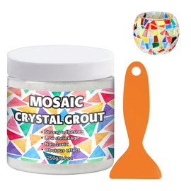 OOTDART Mosaic Crystal Grout, Mosaics Tile Tools, Mosaic Tile Accessories – Essential for Handmade Grouting and Perfect for DIY Craft Projects (Translucent, 8.8oz)