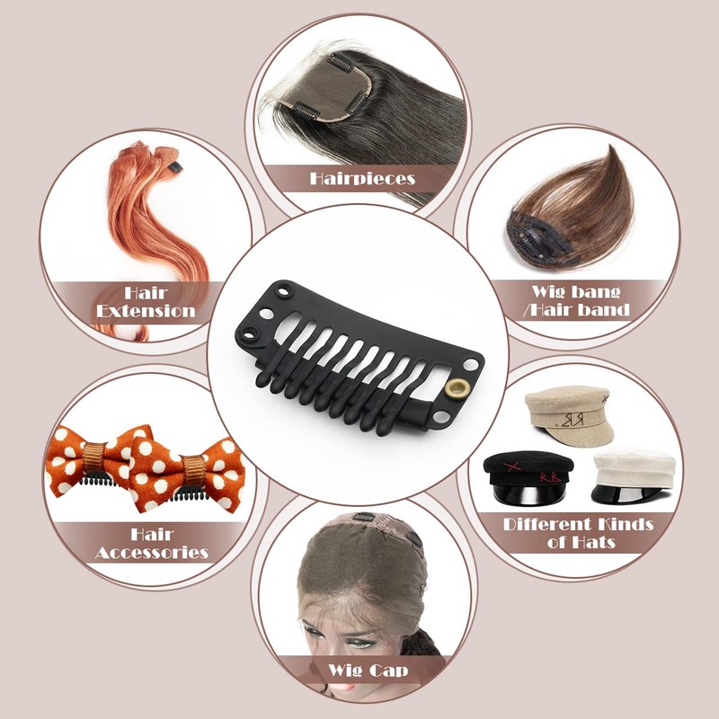 Dreamlover Dreamlover Wig Clips, 9 Teeth Stainless Steel Hair Extension