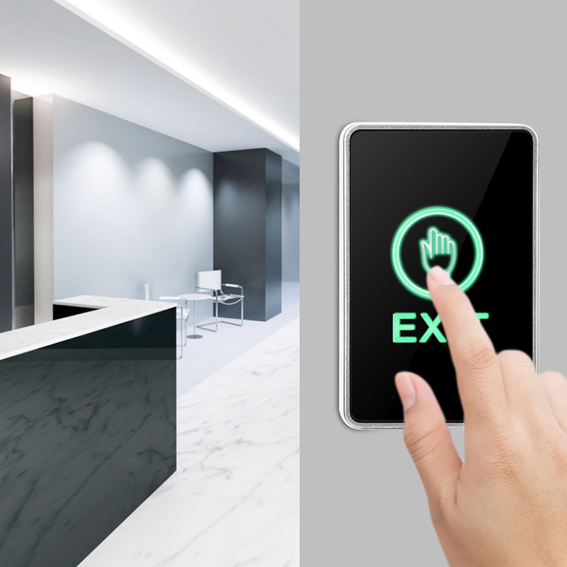 Touch Sensor Pannel NO NC COM Exit LED Light Access