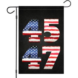 ALDDesigns 45 47 Garden Flag - 2024 President Funny Garden Flag - Rustic Outdoor Garden Flag - 12X18 Garden Flag For Home Decor