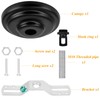 SHENGQINGTOP Heavy Duty Light Fixture Canopy Kit 5.3 Inches Diameter