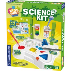 Thames & Kosmos Kids First Science Kit | STEM Learning, Intro to Chemistry for Ages 5+ | Safe & Educational Lab Setup with 20+ Durable Tools, 12 Experiments | Explore Lab Skills & Science Concepts
