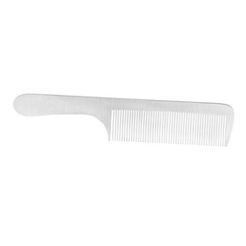 IWOWHERO 1pc Professional Titanium Steel Hair Comb for Salon Use Static Barber Tool and Unbreakable Design for Thick Curly Hair Silver