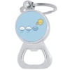 NewCharms Sun and Clouds Bottle Opener Keychain - Metal Beer