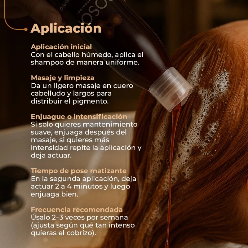 Shampoo Matizador Cobrizo Boson Intensificante Color 320ml