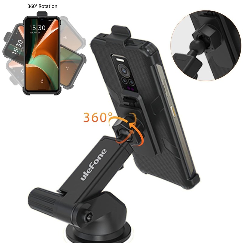Ulefone Armor Moun Universal Dashboard and Windshield Mount for Car,