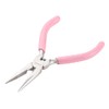 SUNNYCLUE 5 Inch Long Chain Nose Pliers with Serrated Jaws