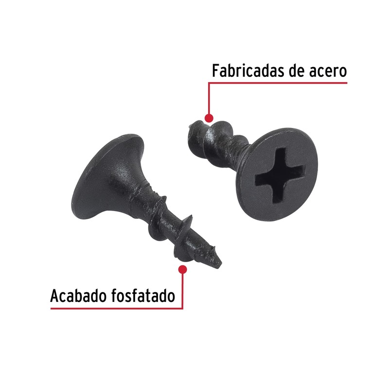Fiero PIJ-613, Pijas multiusos 6 x 1/2", bolsa con 100
