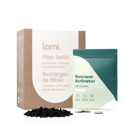 Lomi Lomi Pods and Filters | Lomi Pods Turn Your Food Scraps into Nutrient-Rich Plant Food | Activated Charcoal Lomi Filters Keep Your Kitchen Smelling Fresh and Odour-Free (Pods and Filters, 45 Cycles)