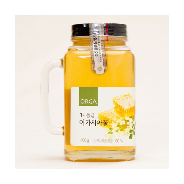 Olga Whole Foods 1+ Grade Premium Acacia Honey 1.1kg / 올가홀푸드  1+ 등급 프리미엄 아카시아꿀 1.1kg