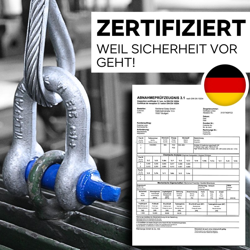 Shackle straight 0.5 t - 12 t | Shackle set