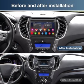 Unbranded For 2013-2017 Hyundai Santa Fe Android 12 CarPlay Car Stereo Radio GPS FM
