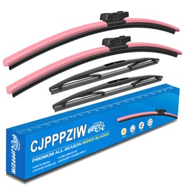 CJPPPZIW® Windshield Wipers Replacement for Mini Cooper Clubman F54 2016-2023 Wiper Blades for My Car,Quality Front and Rear Pink Windshield Wiper Blades-22 Inch+20 Inch+10 Inch+10 Inch(Pack of 4)