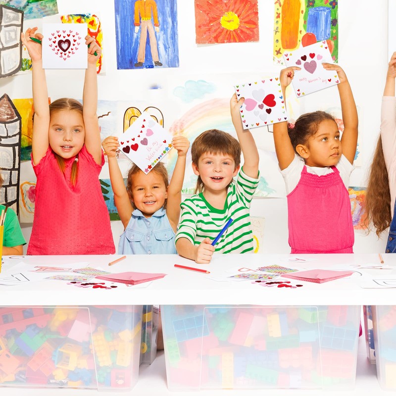 Zonon Valentines Crafts Valentines DIY Card Valentines's Day Kits for