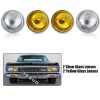 JESUO 4PCS 5 3/4" 5.75 LED Headlights High/Low For Oldsmobile