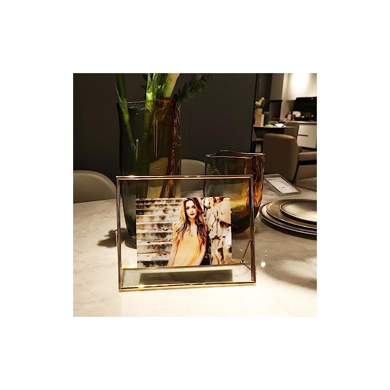 Gold Floating Frame, 8"×10", horizontal, para la imagen 7x9, 6x8,