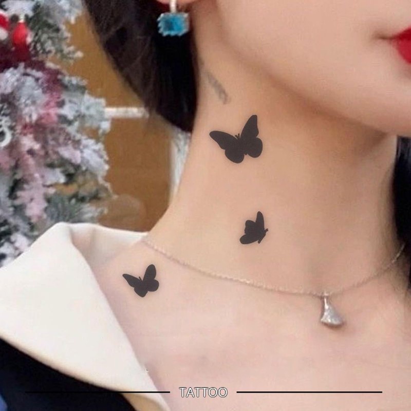 Nirbffo Butterfly Temporary Tattoo Waterproof Tattoo Women Tattoo Stickers 4