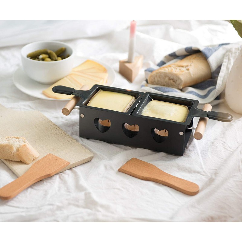 Rosenstein & Söhne Raclette without electricity: set of 4 tea