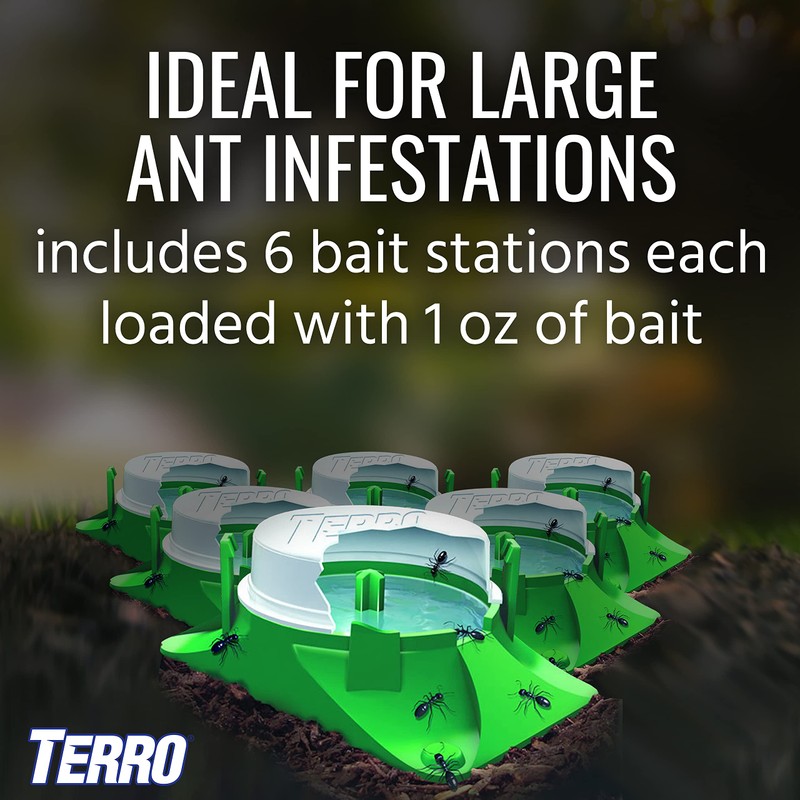 TERRO T1804SR Outdoor Ready-to-Use Liquid Ant Bait Killer and Trap