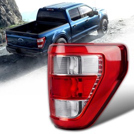 ZSBMP Tail Lights Compatible With 2021 2022 2023 Ford F150 XL Rattler Halogen W/O Blind Spot (Right Passenger Side)，OE-Style Rear Lamp Replacement [w/o Bulbs]