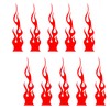 SUNTRADE 10 x Car Flame Shape Sticker for Motorcycles, Car