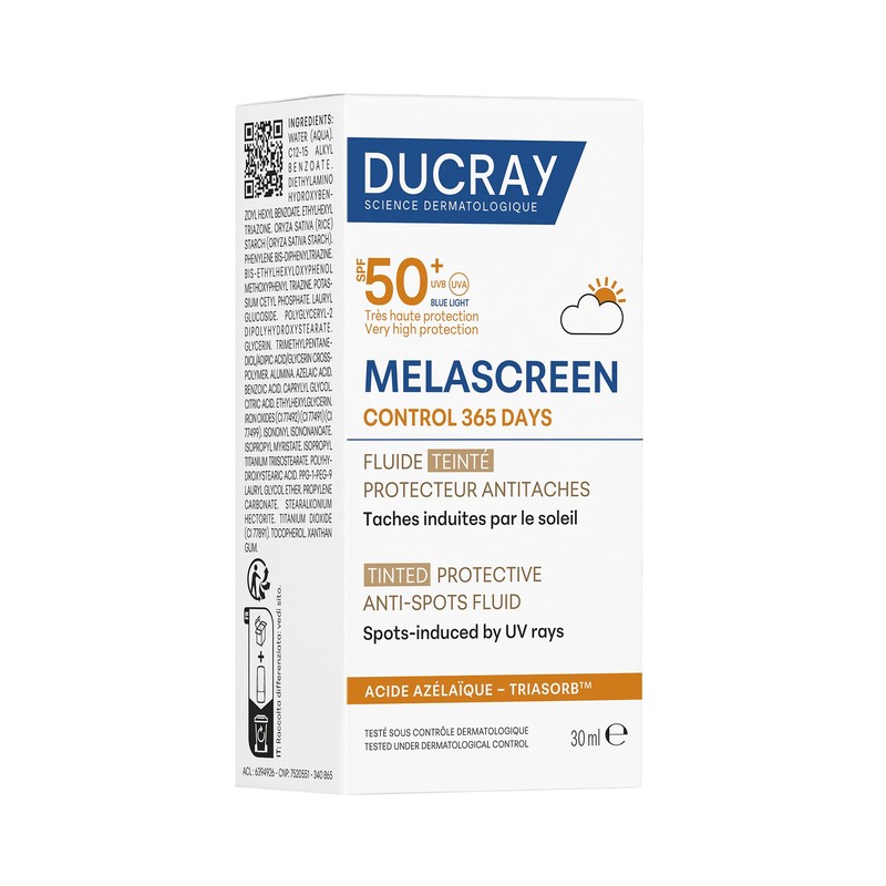 DUCRAY, Melascreen Control 365 Fluido Protector Antimanchas FPS 50+ con
