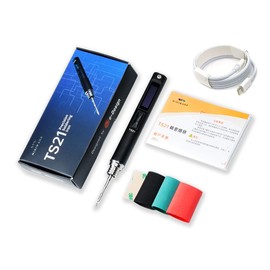 MINIWARE TS21 Soldering Iron Welding Machine KU Tips Smart Portable Digit 100W 3 Seconds Melting Container Filling Light Preset Temperature 100-450°C