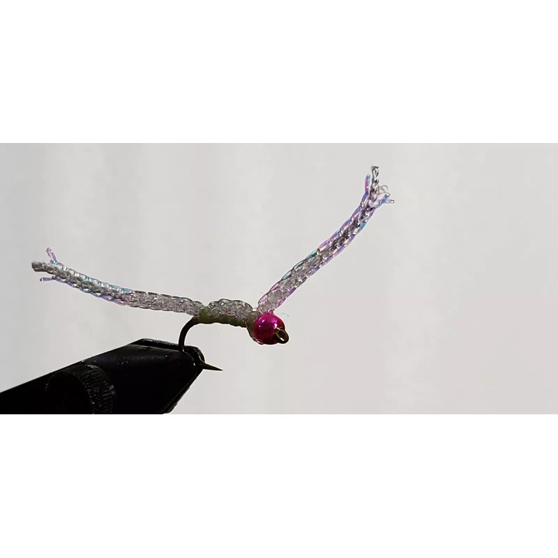 fly-- flies FLY-FLIES-ICE JIGS (* PINK BEAD HEAD GLOW WORWS