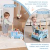labebe Baby Push Walker, Wooden Activity Walker for Boys Girls