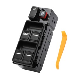 Front Left Master Power Window Switch for Accord Sedan 2003-2007, Front Driver Side Window Control Button, Replaces OE 35750-SDA-H12 35750-SDA-HO7, with Removal Tool