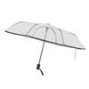 Compact Umbrella Black Transparent Automatic Design Sturdy Structure Travel Umbrella